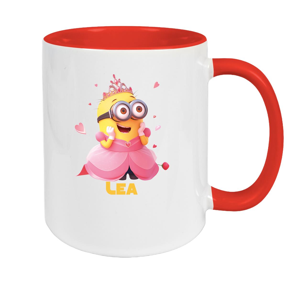 Tasse Minions Kinder Minion 7 Prinzessin Wunschname Keramik Kinderbecher personalisiert versch. Farben