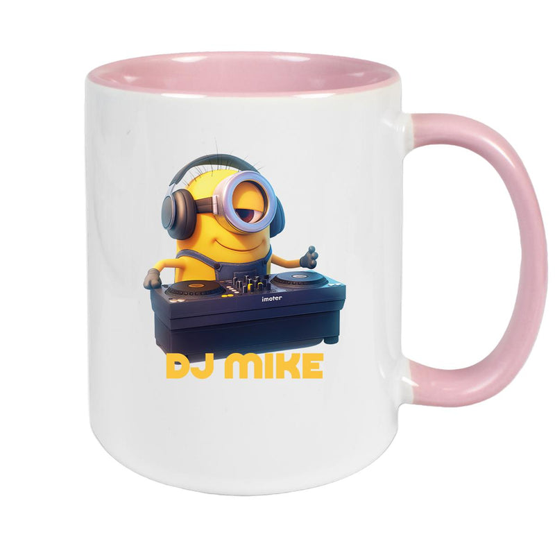 Tasse Minions Kinder Minion 9 DJ Wunschname Keramik Kinderbecher personalisiert versch. Farben