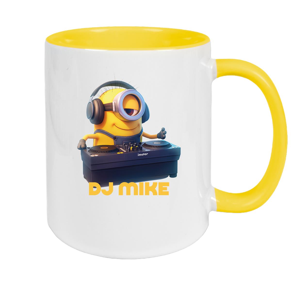 Tasse Minions Kinder Minion 9 DJ Wunschname Keramik Kinderbecher personalisiert versch. Farben