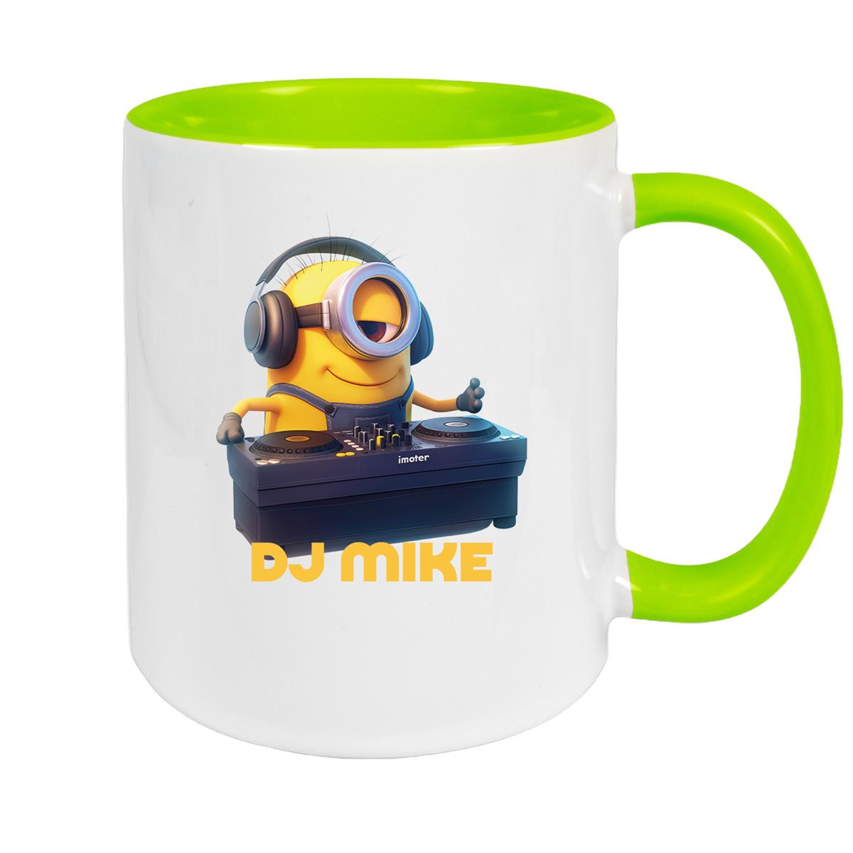 Tasse Minions Kinder Minion 9 DJ Wunschname Keramik Kinderbecher personalisiert versch. Farben