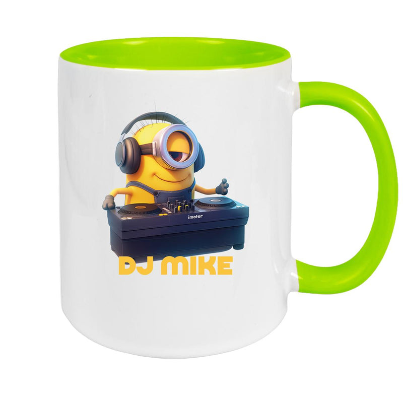 Tasse Minions Kinder Minion 9 DJ Wunschname Keramik Kinderbecher personalisiert versch. Farben