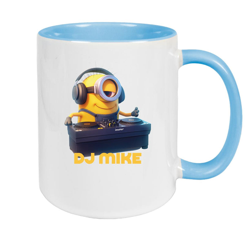 Tasse Minions Kinder Minion 9 DJ Wunschname Keramik Kinderbecher personalisiert versch. Farben