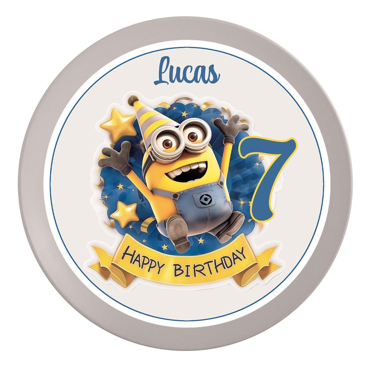 Tortenaufleger Geburtstag Minions 3 – Magische Kuchendekoration für Kindergeburtstage