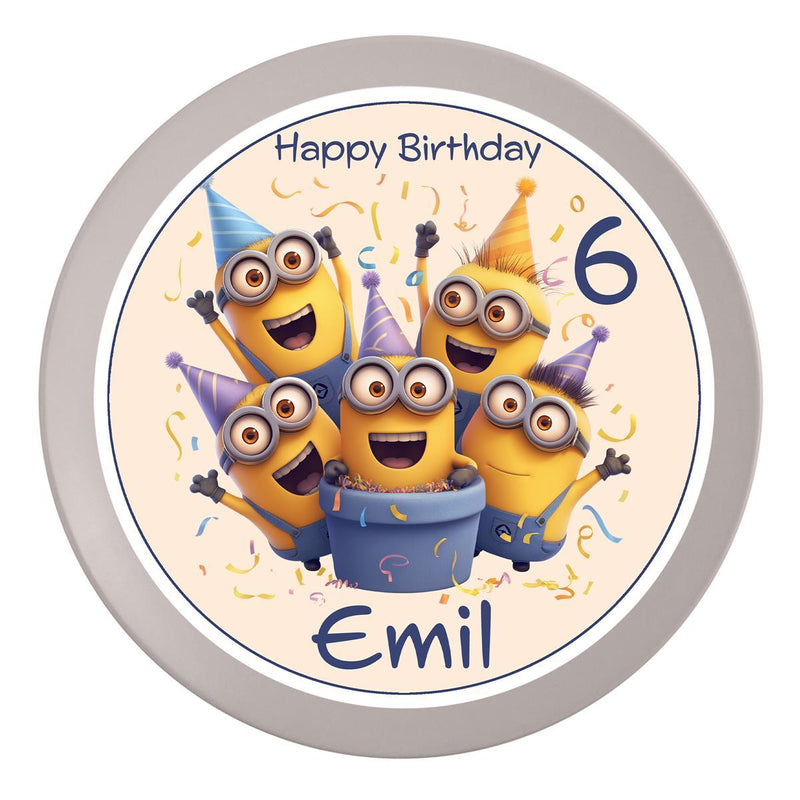 Tortenaufleger Geburtstag Minions 7 – Magische Kuchendekoration für Kindergeburtstage