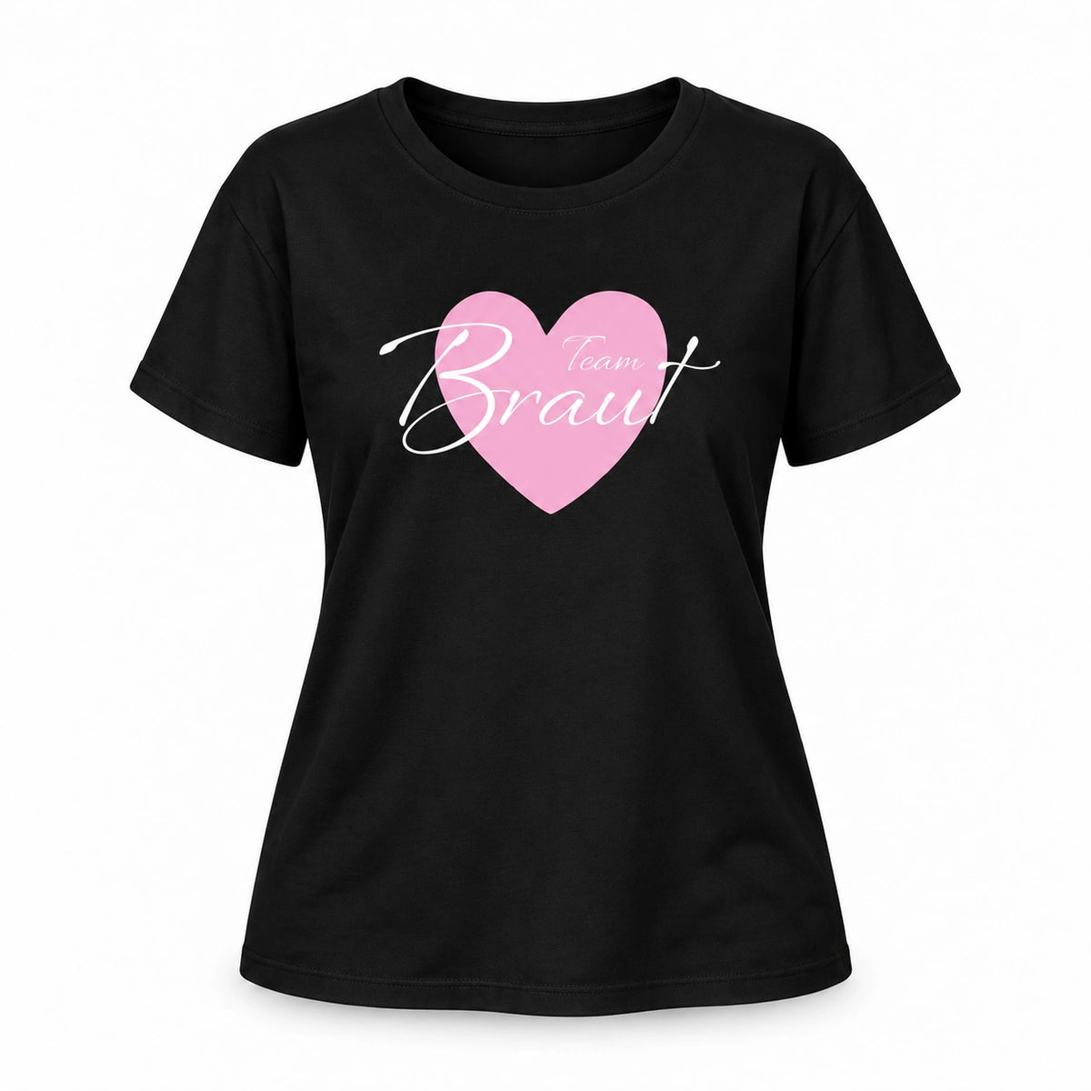 T-Shirt Braut & Team-Braut 04 Herz Damen-Shirt für den Junggesellinnenabschied