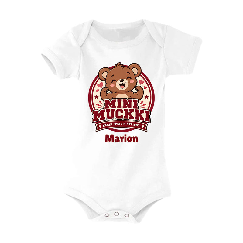 Personalisierter Babybody „Mini Muckki“ mit deinem Wunschnamen