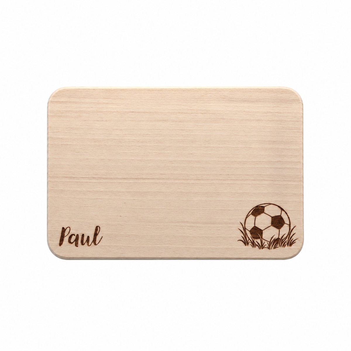 Frühstücksbrett personalisiert Fußball 3.1, Holzbrett, Brettchen personalisiert