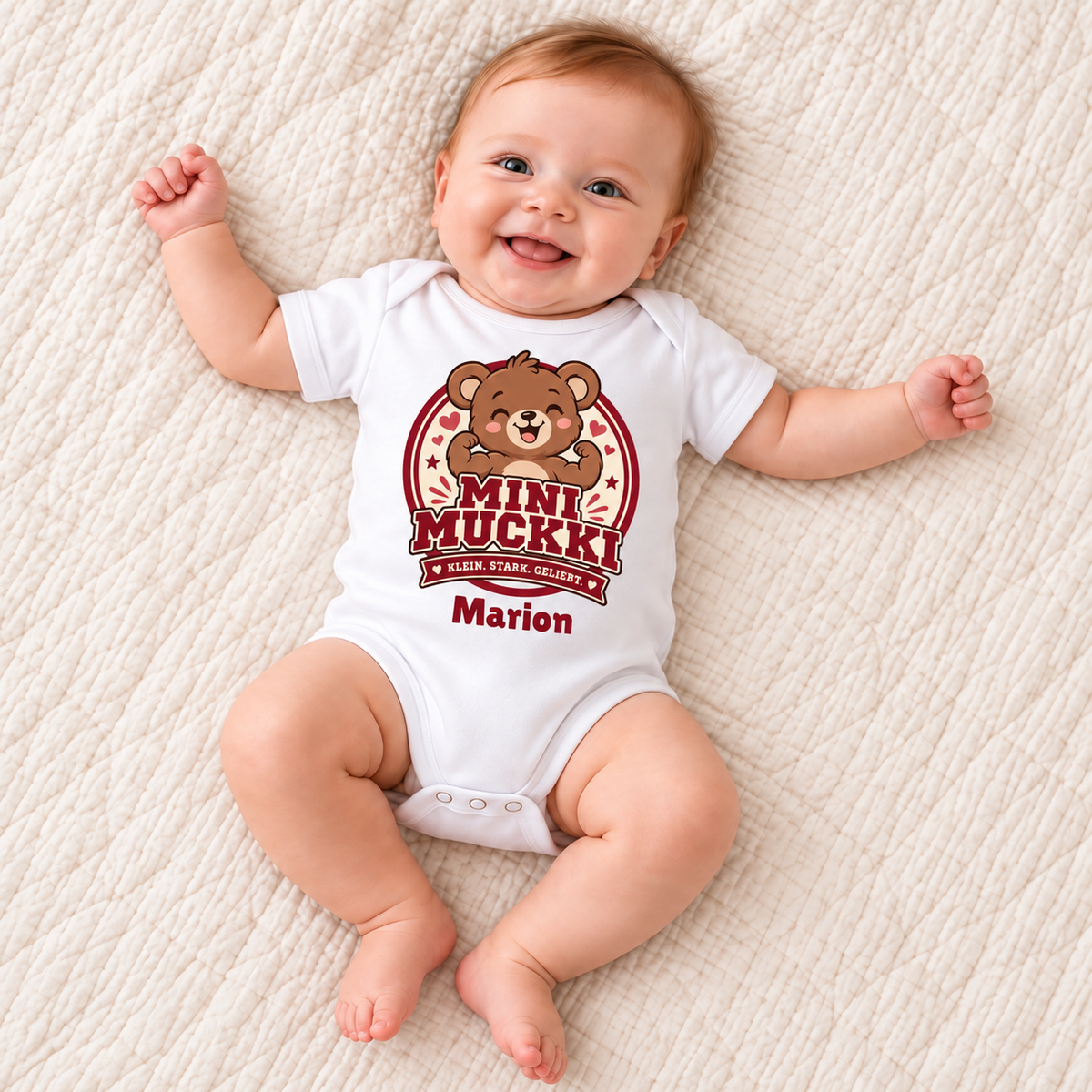 Personalisierter Babybody „Mini Muckki“ mit deinem Wunschnamen