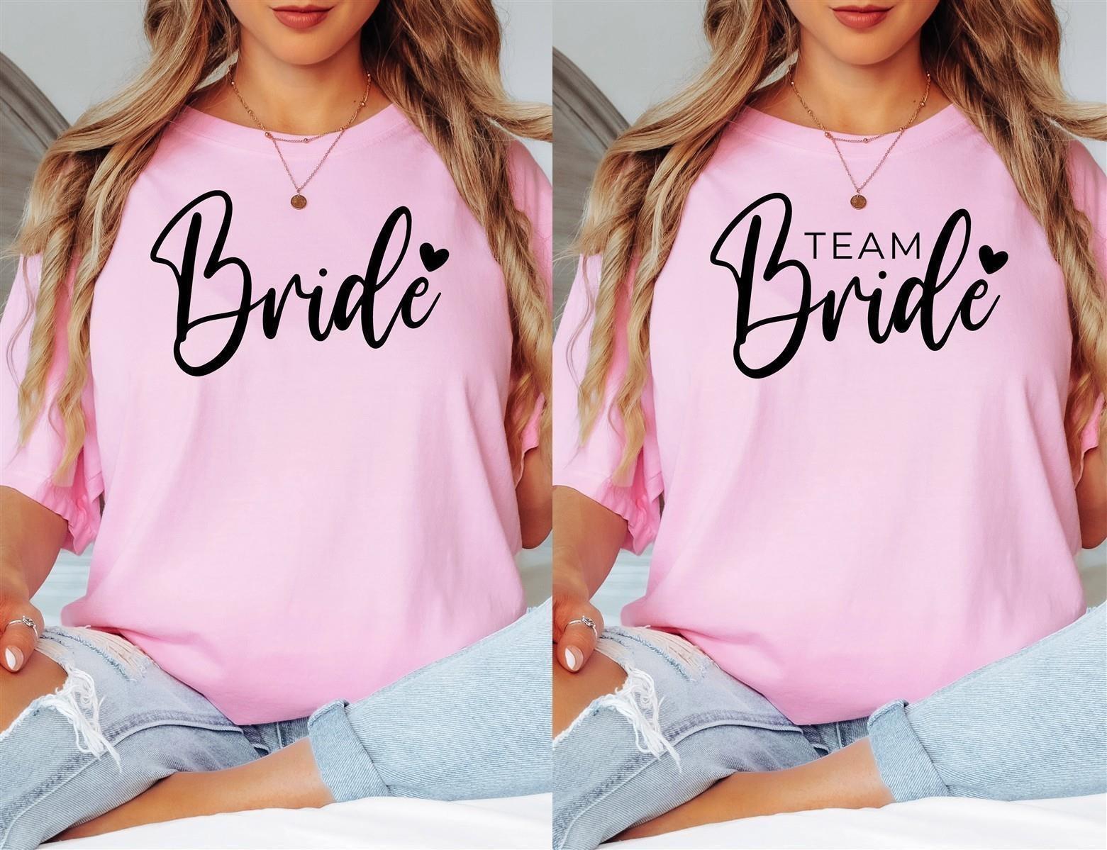 T-Shirt Bride & Team-Bride 01 – Damen-Shirt für den Junggesellinnenabschied