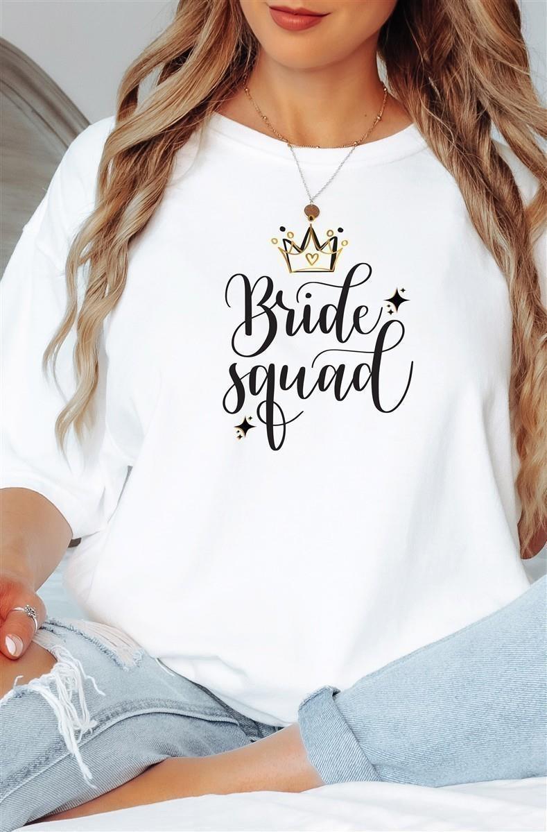 T-Shirt Bride & Bride-Squad 03– Damen-Shirt für den Junggesellinnenabschied