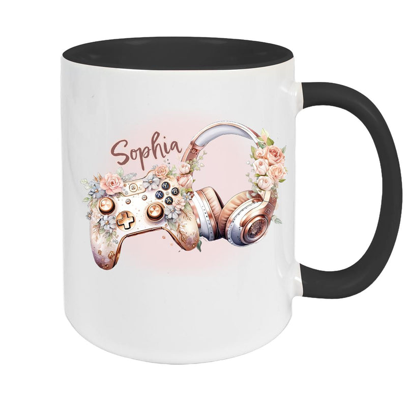 Mug Gamer 4 Custom Name Ceramic Kids Mug personalized various colors