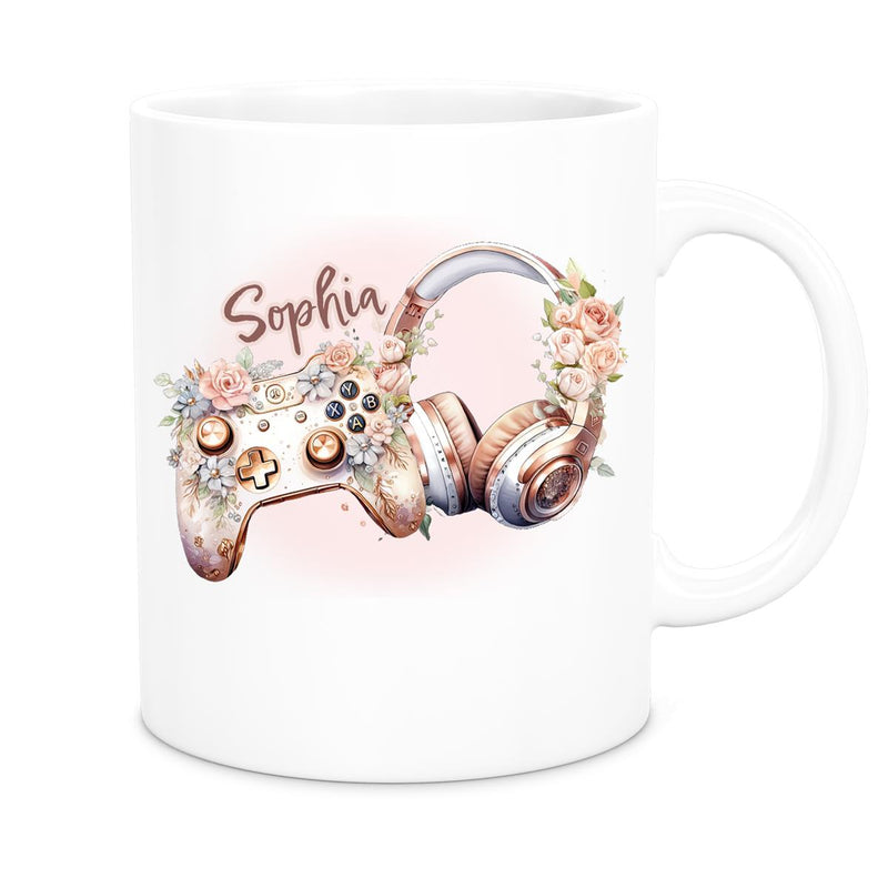 Mug Gamer 4 Custom Name Ceramic Kids Mug personalized various colors