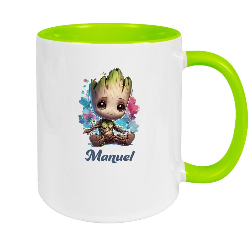 Tasse Baby-Groot 1 Wunschname Keramik Kinderbecher personalisiert versch. Farben