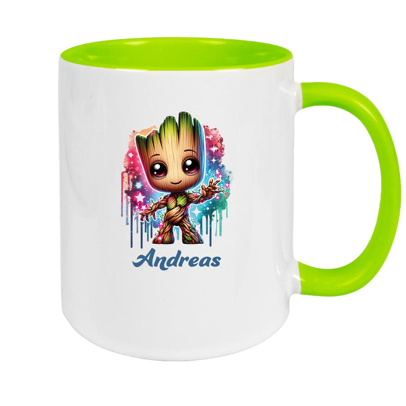 Tasse Baby-Groot 2 Wunschname Keramik Kinderbecher personalisiert versch. Farben