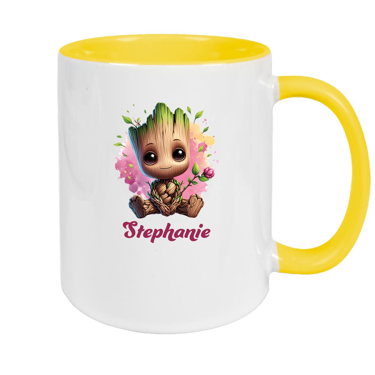 Tasse Baby-Groot 3 Wunschname Keramik Kinderbecher personalisiert versch. Farben