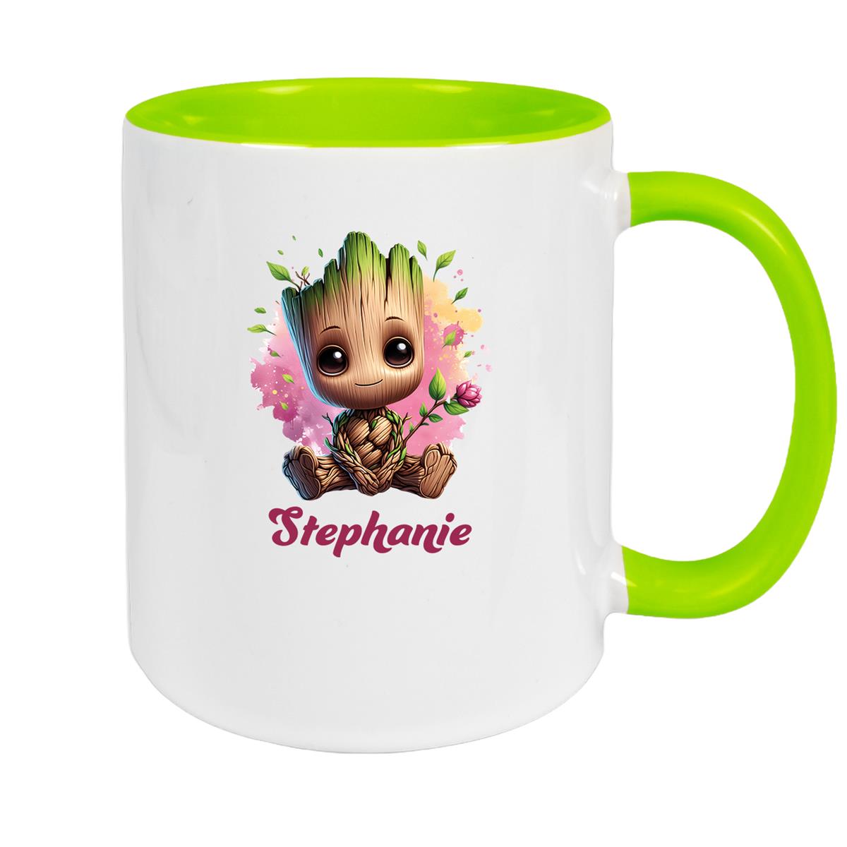 Tasse Baby-Groot 3 Wunschname Keramik Kinderbecher personalisiert versch. Farben