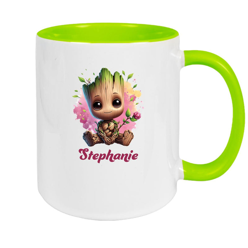 Tasse Baby-Groot 3 Wunschname Keramik Kinderbecher personalisiert versch. Farben