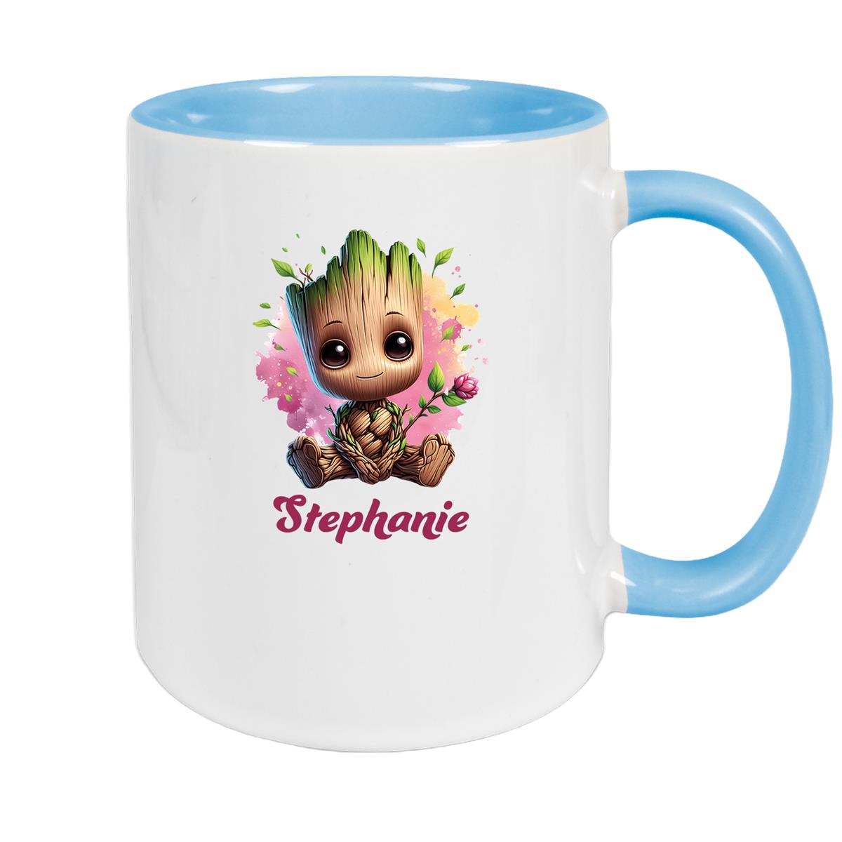 Tasse Baby-Groot 3 Wunschname Keramik Kinderbecher personalisiert versch. Farben