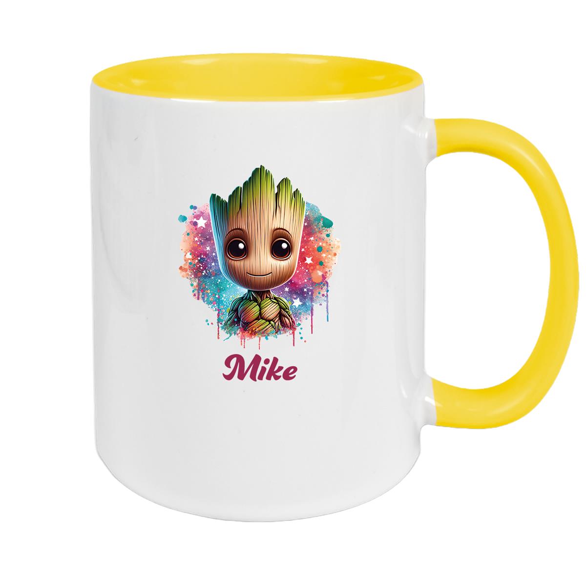 Tasse Baby-Groot 4 Wunschname Keramik Kinderbecher personalisiert versch. Farben