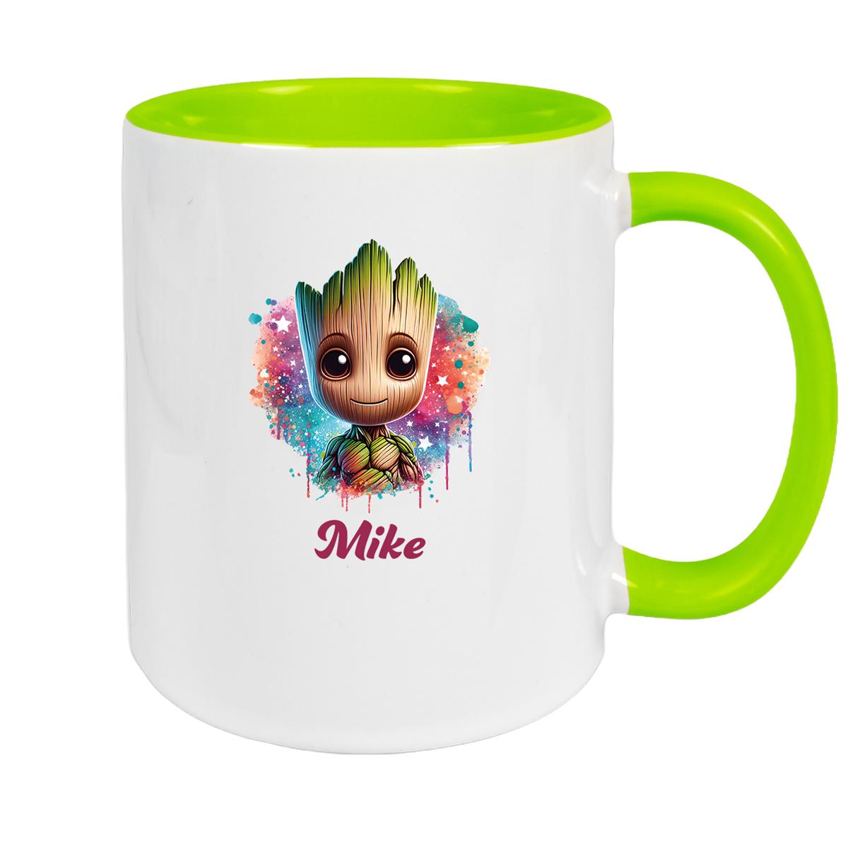 Tasse Baby-Groot 4 Wunschname Keramik Kinderbecher personalisiert versch. Farben