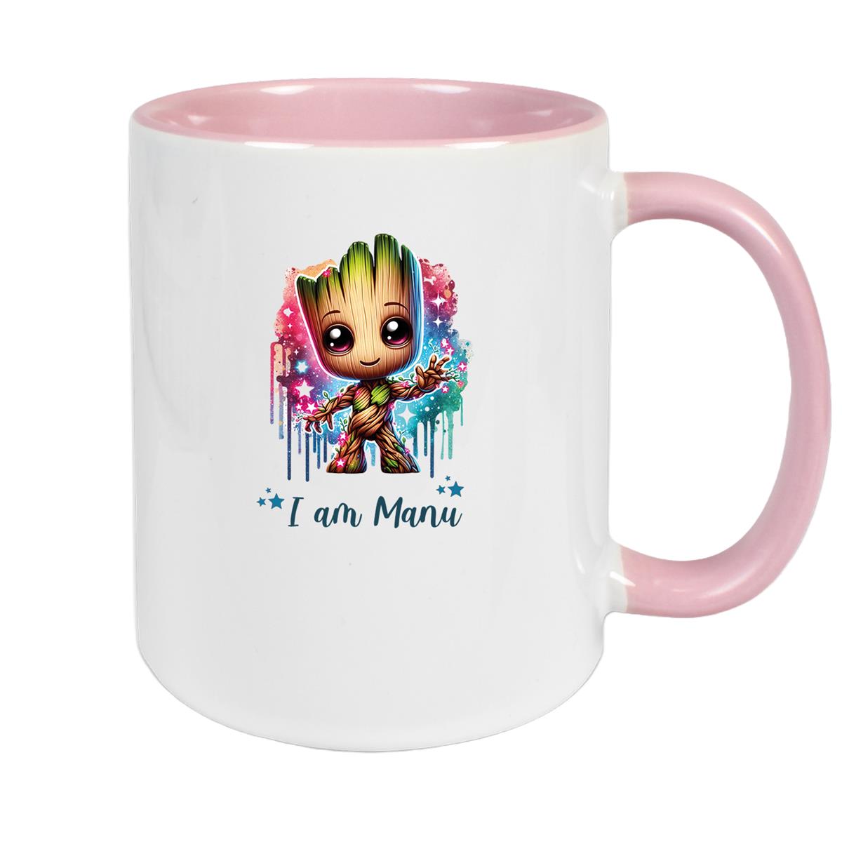 Tasse Wunschname Baby-Groot 5 Keramik Kinderbecher personalisiert versch. Farben