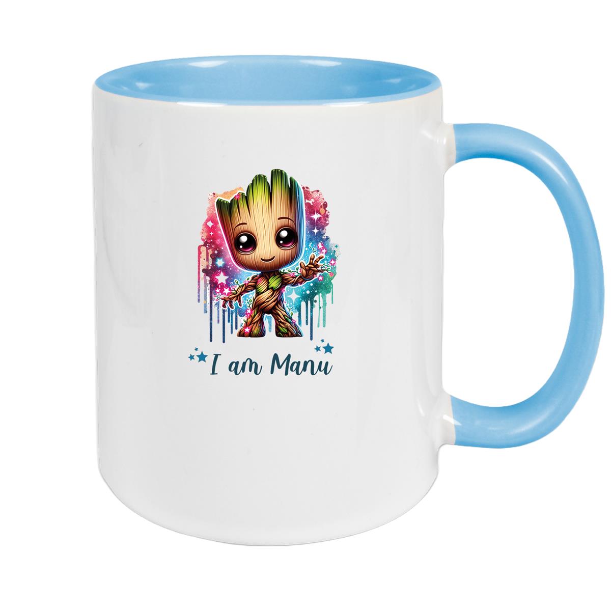 Tasse Wunschname Baby-Groot 5 Keramik Kinderbecher personalisiert versch. Farben