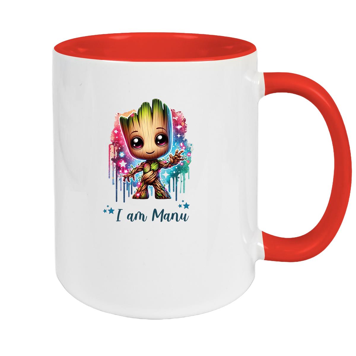 Tasse Wunschname Baby-Groot 5 Keramik Kinderbecher personalisiert versch. Farben