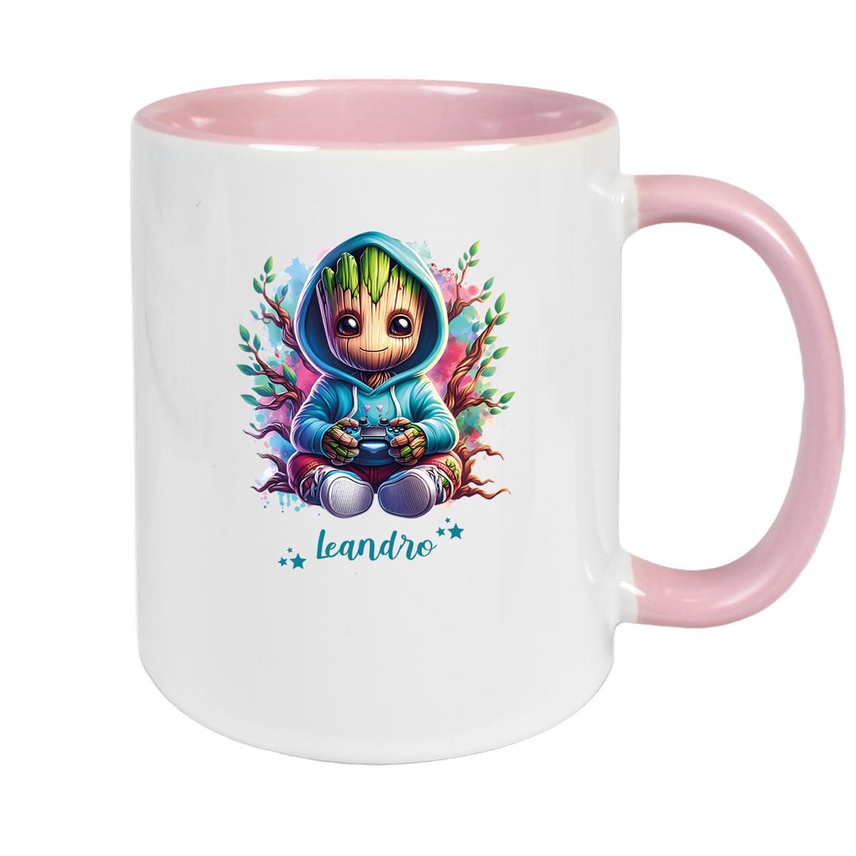 Tasse Wunschname Baby-Groot 6 Keramik Kinderbecher personalisiert versch. Farben