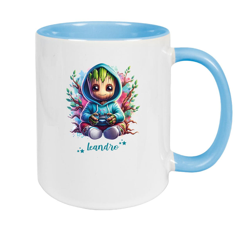 Tasse Wunschname Baby-Groot 6 Keramik Kinderbecher personalisiert versch. Farben