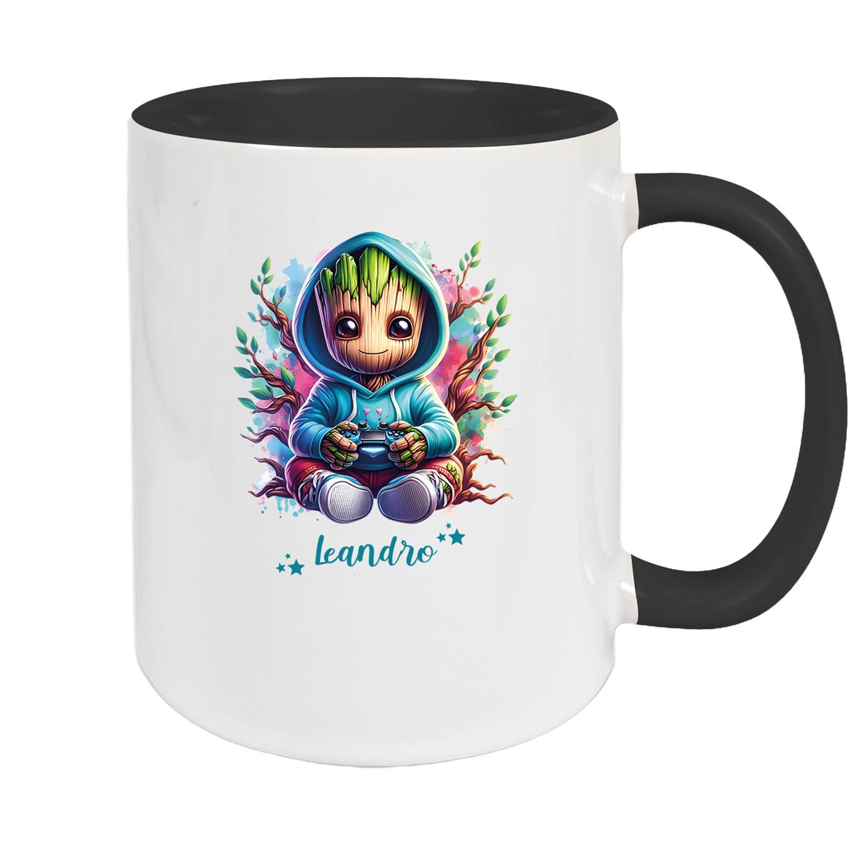 Tasse Wunschname Baby-Groot 6 Keramik Kinderbecher personalisiert versch. Farben