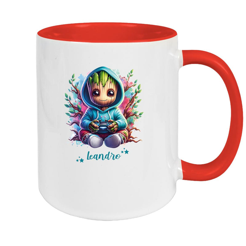 Tasse Wunschname Baby-Groot 6 Keramik Kinderbecher personalisiert versch. Farben