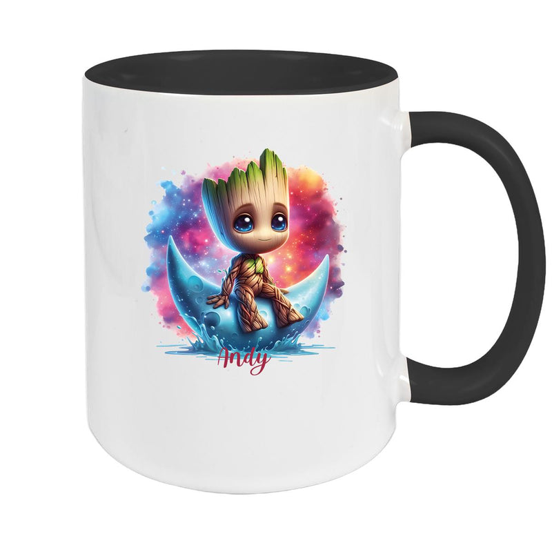 Tasse Wunschname Baby-Groot 7 Keramik Kinderbecher personalisiert versch. Farben