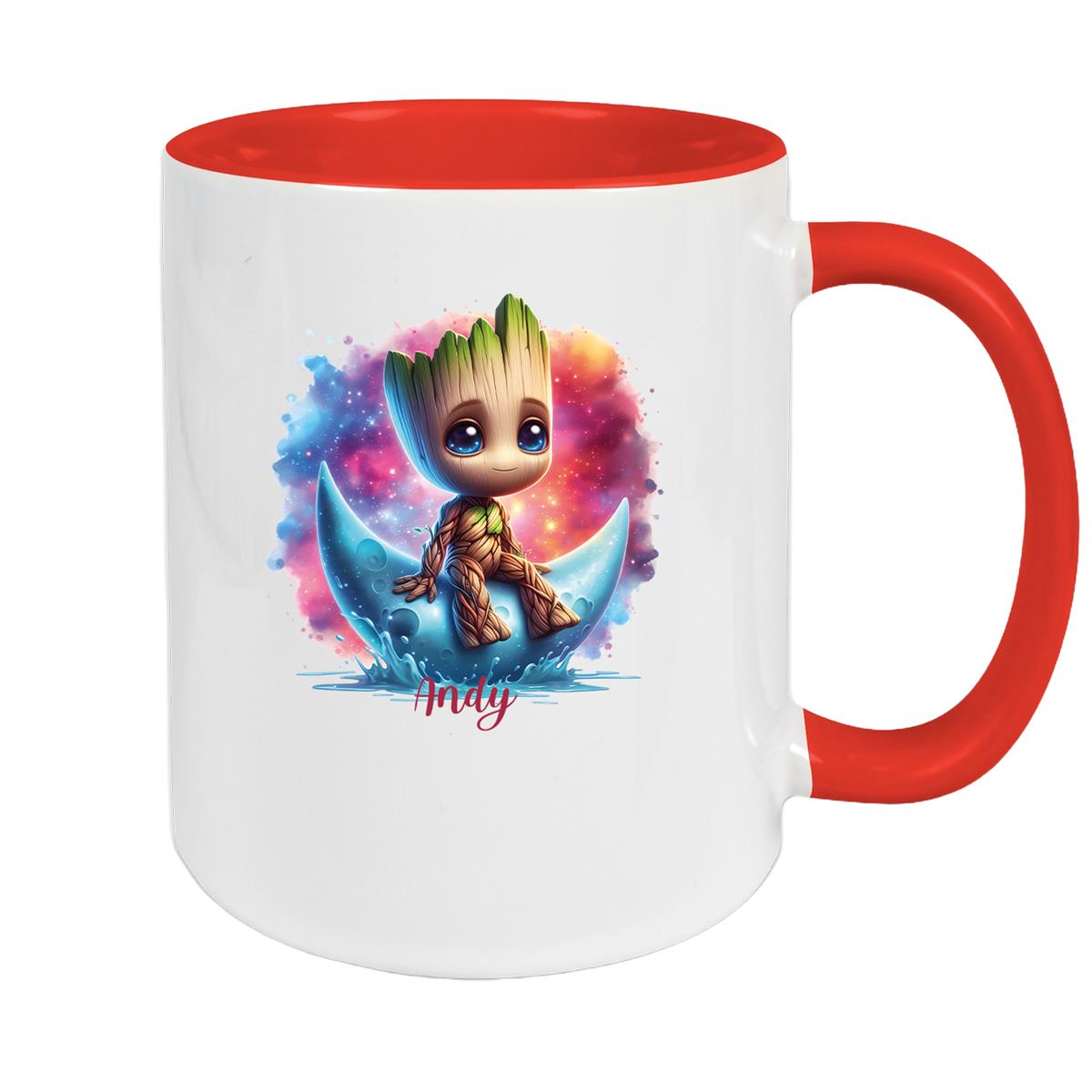 Tasse Wunschname Baby-Groot 7 Keramik Kinderbecher personalisiert versch. Farben