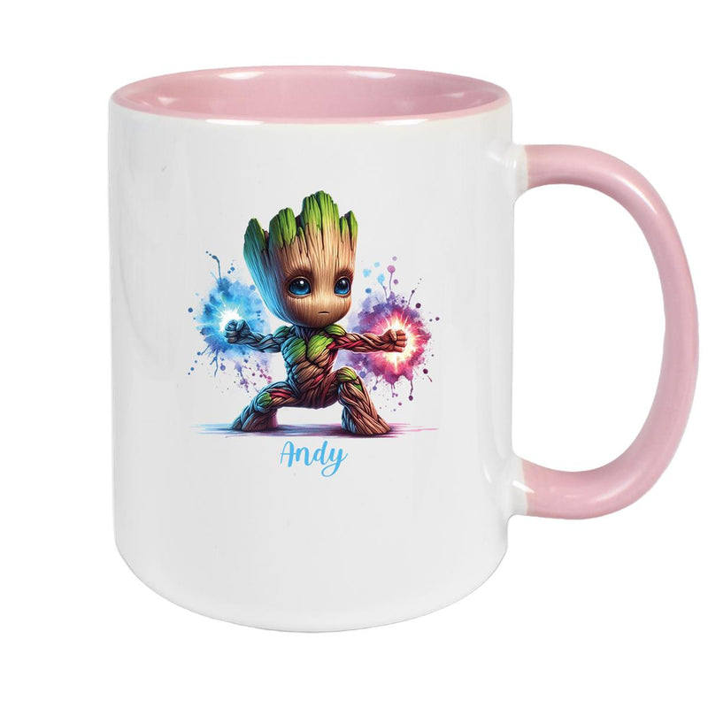 Tasse Wunschname Baby-Groot 8 Keramik Kinderbecher personalisiert versch. Farben