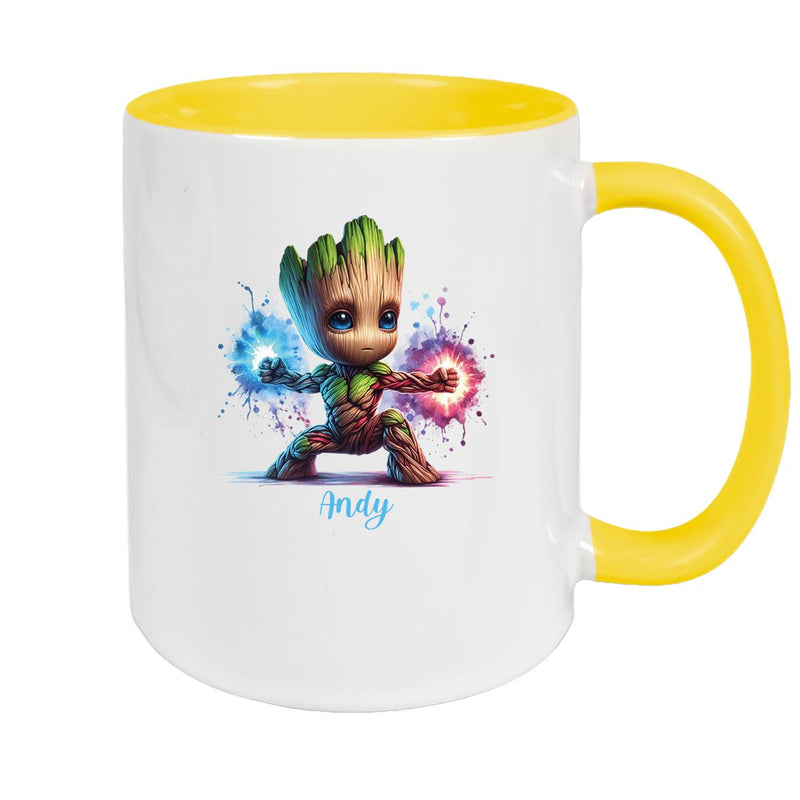 Tasse Wunschname Baby-Groot 8 Keramik Kinderbecher personalisiert versch. Farben