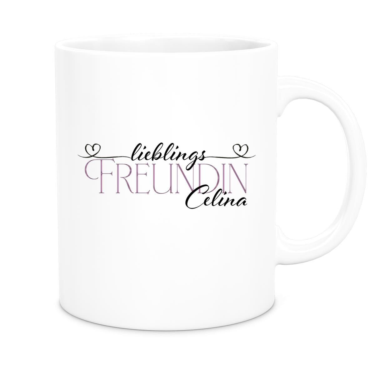 MUCKKI-PRO:995024939eeec2d491089911c7105d49fdcdec818cac5a7e65413db5d50eccdf:Tasse Wunschname Lieblings-Freundin 1 personalisiert Keramik versch. Farben