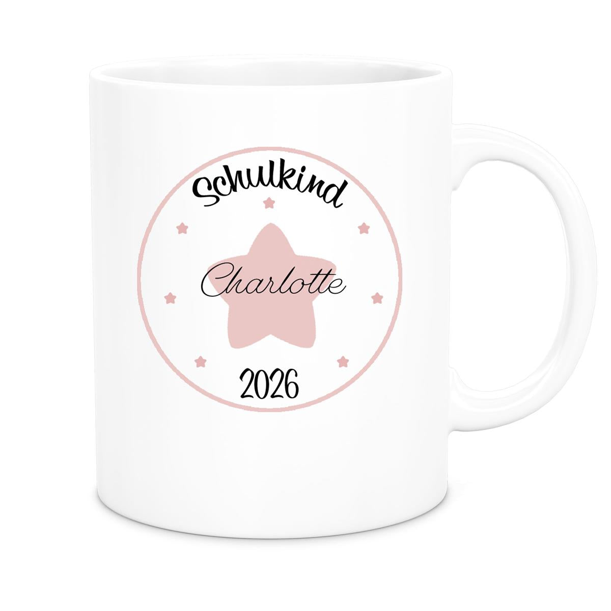 MUCKKI-PRO:f65e92debb5b679d2265f748254041f2ffcdd3de3d27d9ce6637fd65fbddac8a:Tasse Schulkind 02 Wunschname Keramik Kinderbecher Personalisiert versch. Farben