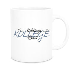 Tasse Wunschname Lieblings-Kollege 2 personalisiert Keramik versch. Farben