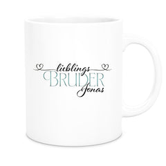 Tasse Wunschname Lieblings-Bruder 1 personalisiert Keramik versch. Farben