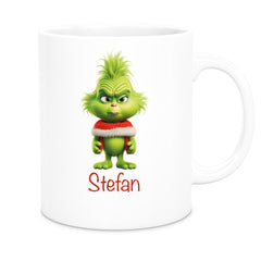 Tasse Wunschname Weihnachten Grinch 1 Keramik Kinderbecher versch. Farben