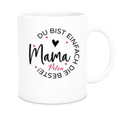 Tasse Muttertag 13 Wunschnamen Keramik Personalisiert versch. Farben