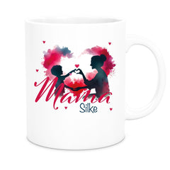 Tasse Muttertag 12 Wunschnamen Keramik Personalisiert versch. Farben