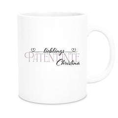 Tasse Wunschname Lieblings-Patentante 1 personalisiert Keramik versch. Farben