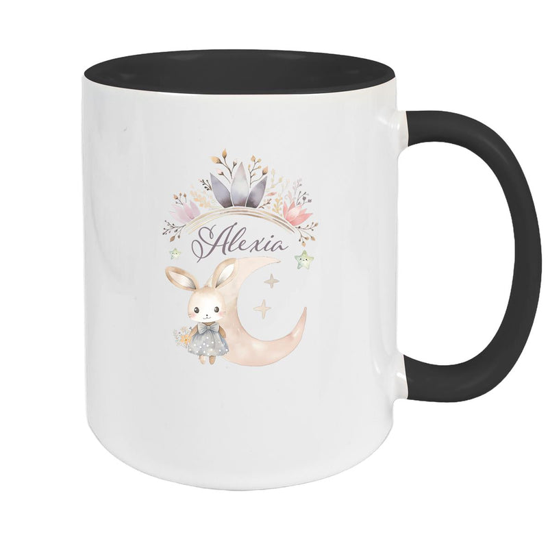 Tasse Hase Wunschname Keramik Kinderbecher Personalisiert versch. Farben
