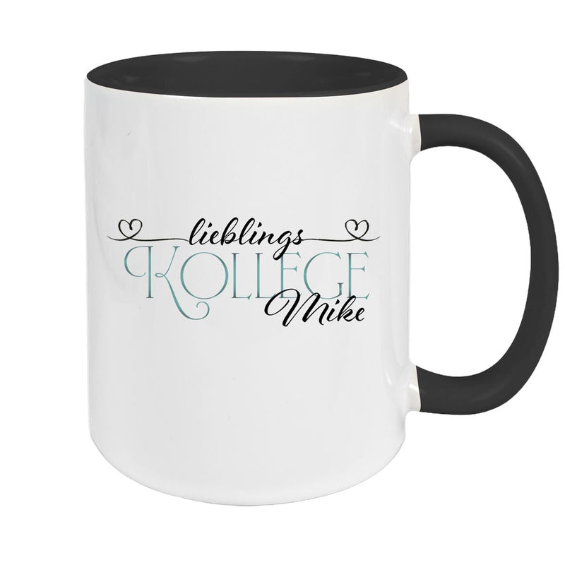 Tasse Wunschname Lieblings-Kollege 1 personalisiert Keramik versch. Farben