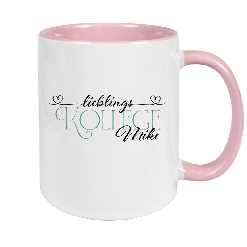 Tasse Wunschname Lieblings-Kollege 1 personalisiert Keramik versch. Farben