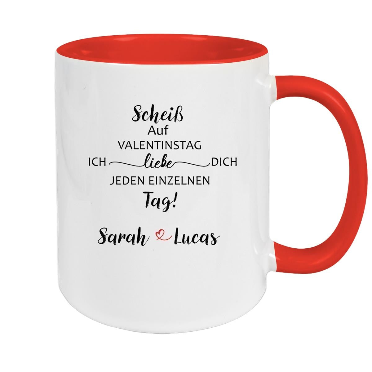 MUCKKI-PRO:a515dc97cb3c35f01150f1b56d6f549b0ea7b547d163cbbe7f0a0b407cf0c3ca:Tasse Spruch Valentinstag 23 Personalisiert Keramik – Rot