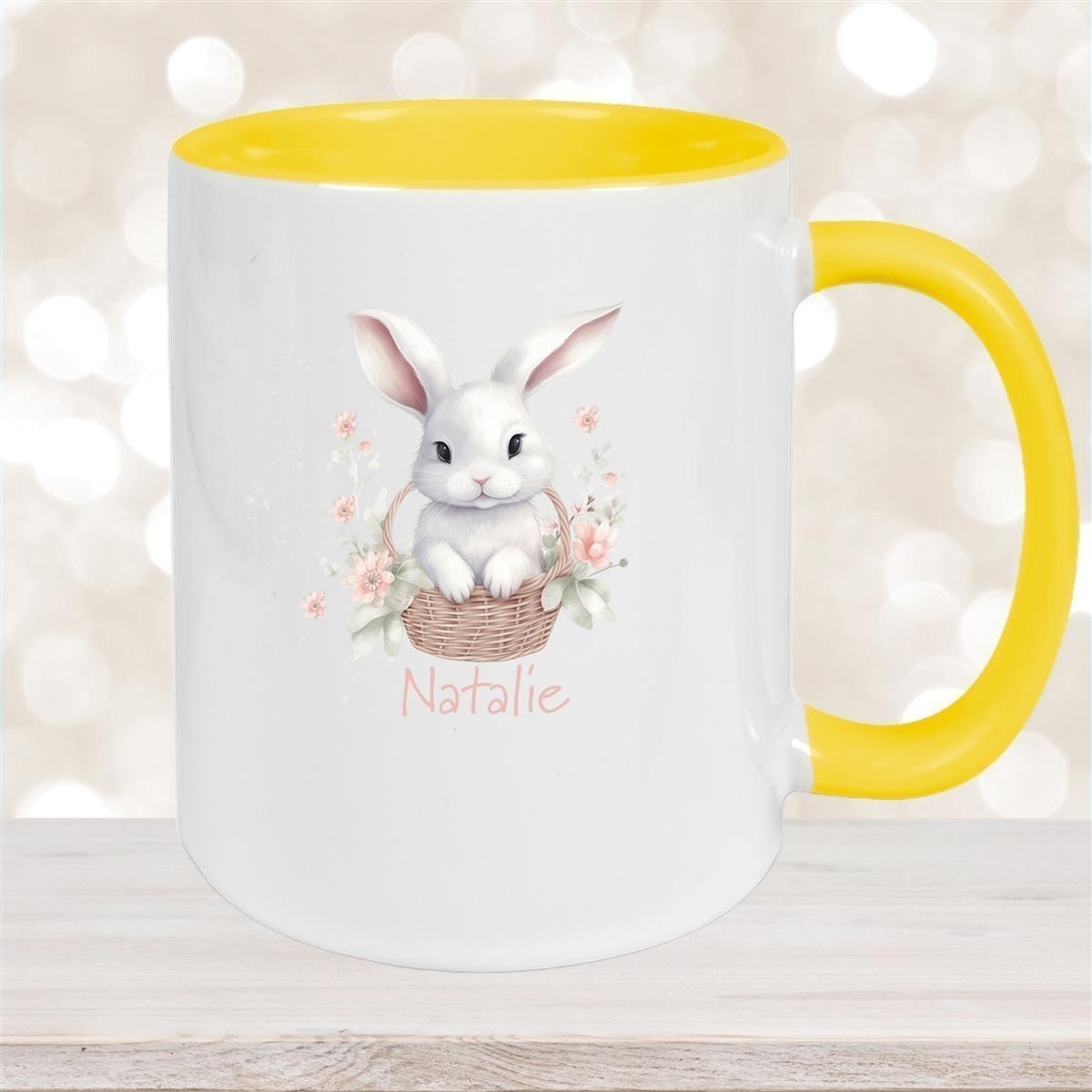 Tasse Hase #1 Wunschnamen Keramik personalisiert versch. Farben