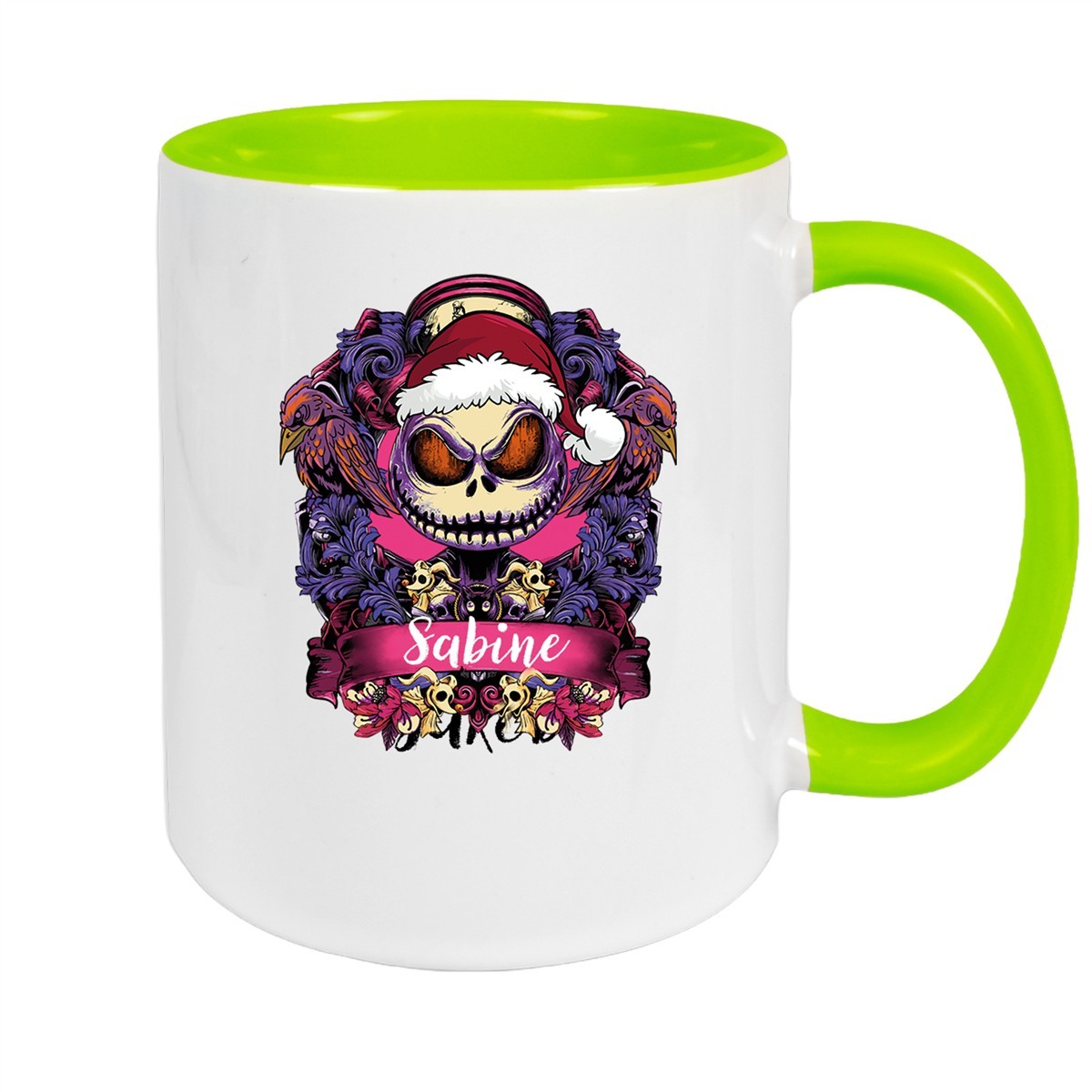 Tasse Wunschname Weihnachten Nightmare before Christmas #5 Keramik Becher versch. Farben