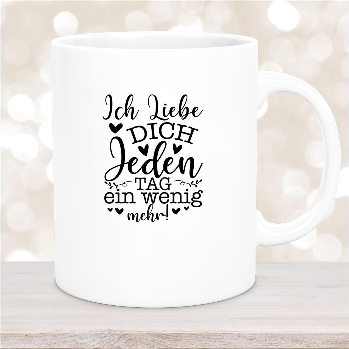 Tasse Spruch Valentinstag 17 Keramik versch. Farben